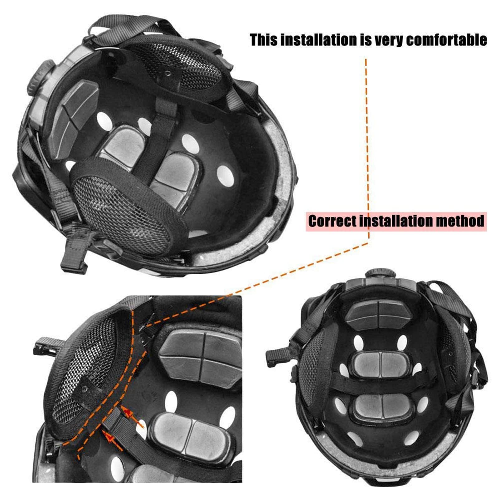 Invader Gear Fast helmet cover voor airsoft helmen - zwart