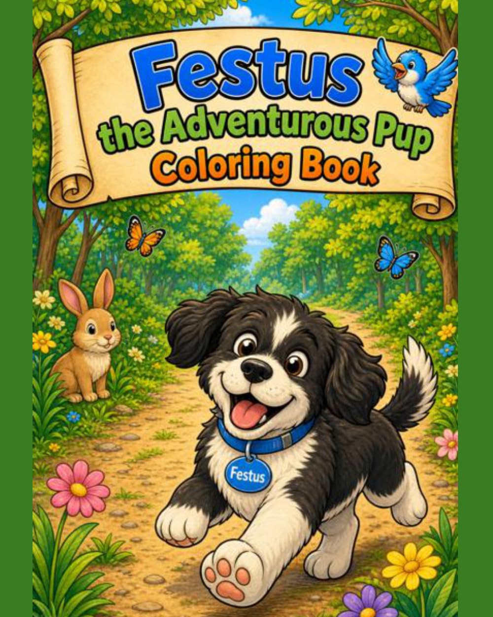 Festus the Adventurous Pup: Festus Goes Hunting for a Playmate Coloring Book