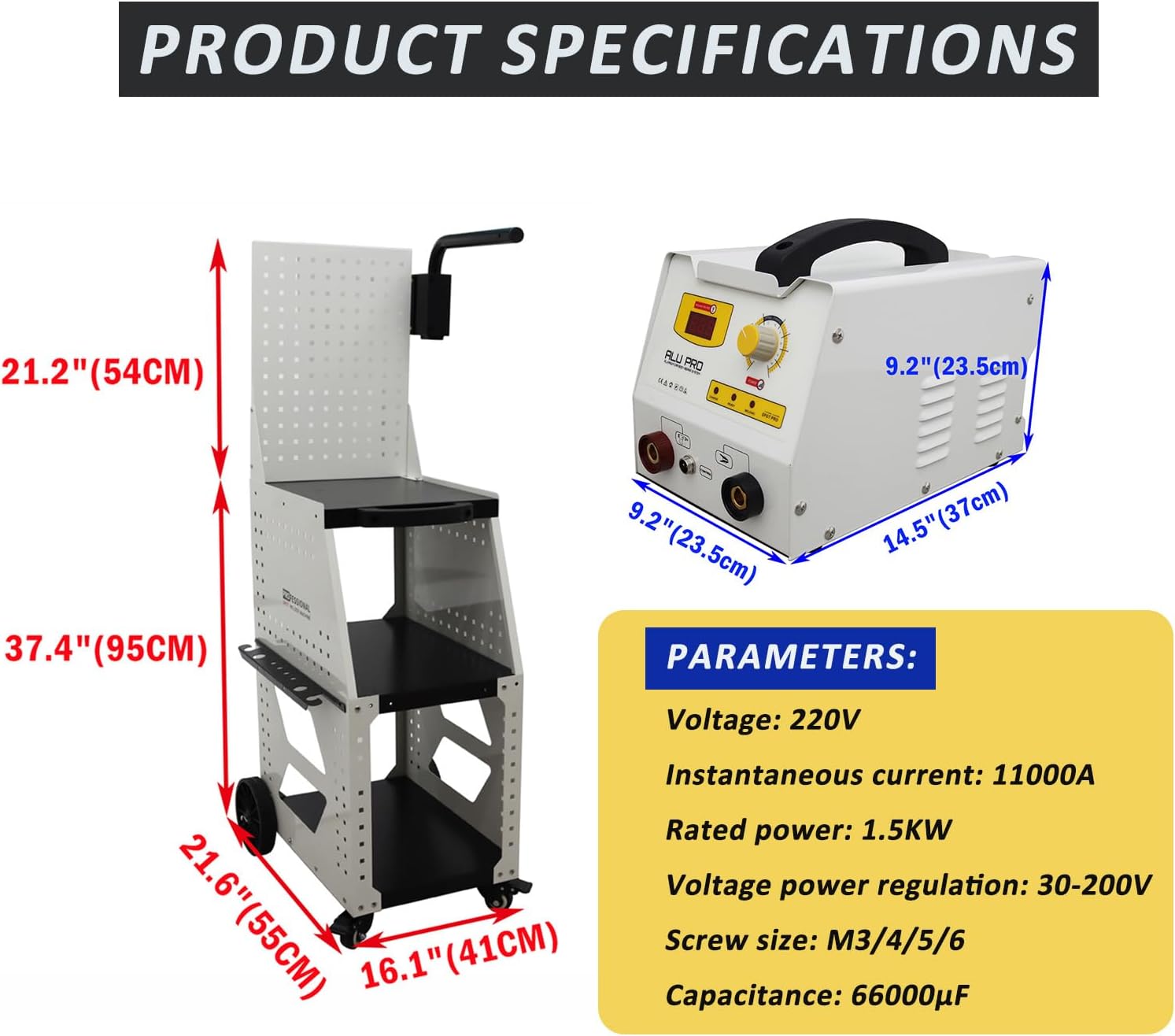 Spot Weld Dent Puller Machine Aluminum Auto Body Dent Repair Car Collision Repair Equipment with Professional Workbench 220V
