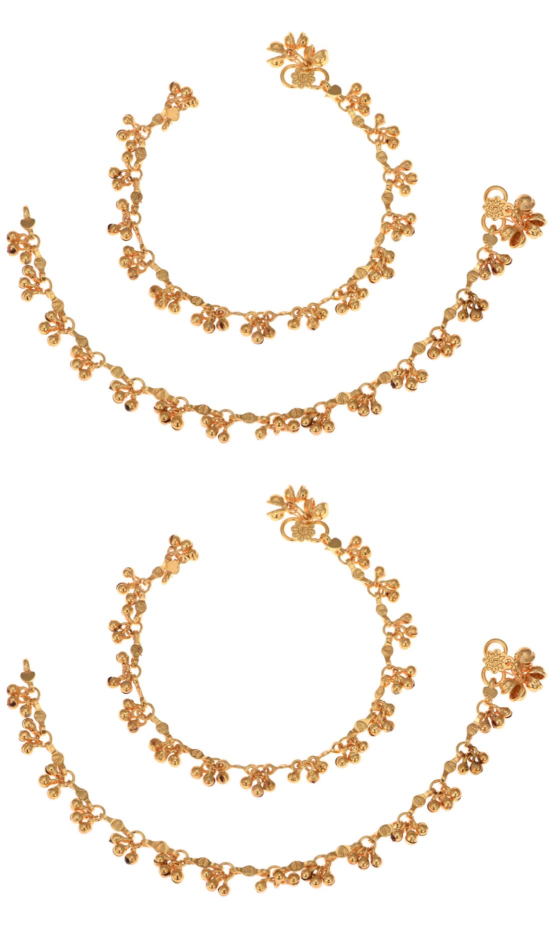 See full amazon price history chart for AanyaCentric Pack of 2 Pair Indian Traditional Ethnic Gold Plated Alloy Anklet Leg Bracelet For Women Payal Girls Kolusu AanyaCentric Pack of 2 Pair Indian Traditional Ethnic Gold Plated Alloy Anklet Leg Bracelet For Women Payal Girls Kolusu (B0BLSX43C9) Amazon Price History, Amazon Price Tracker