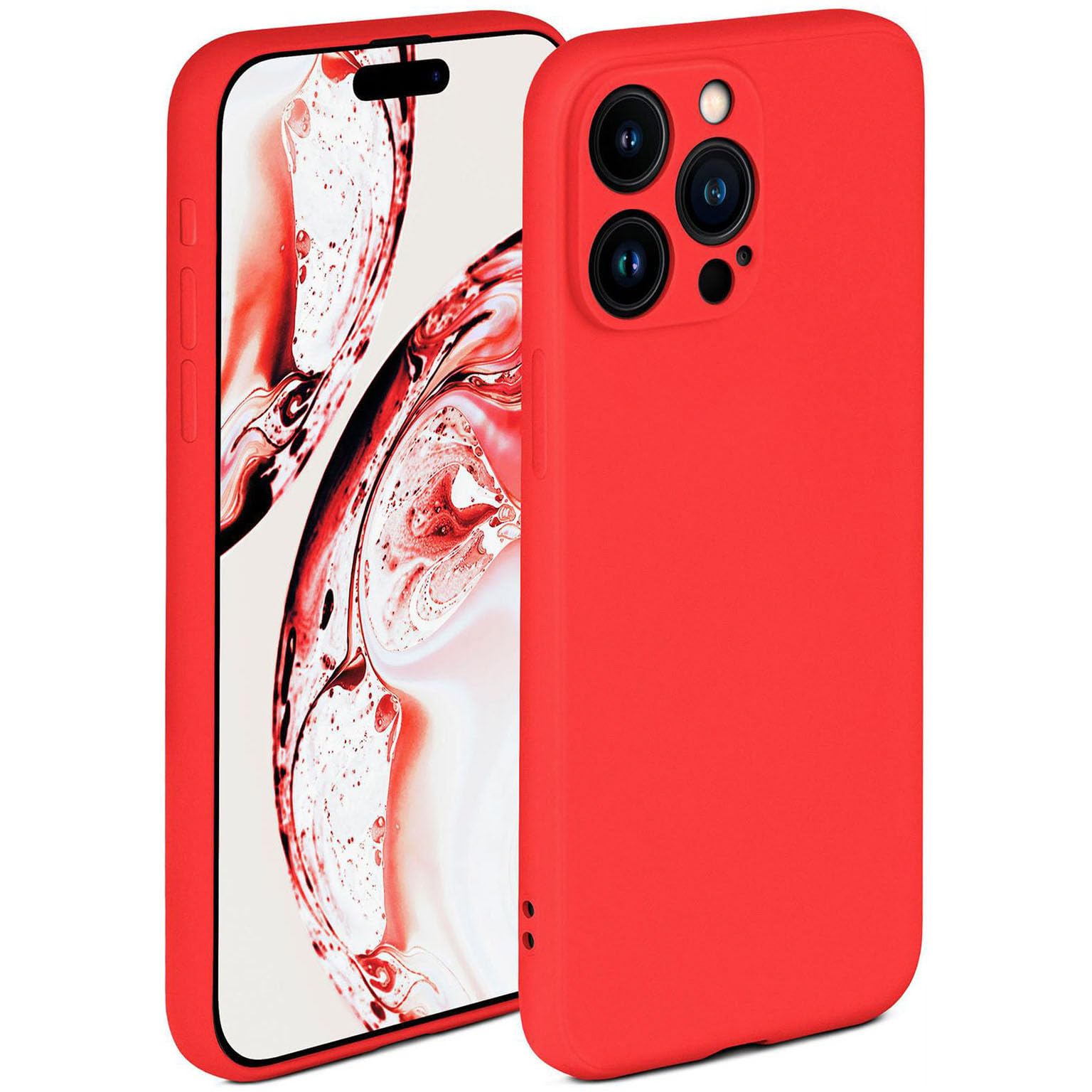 Coque silicone iPhone 15 Pro ONEFLOW pour eviter rayures ecran et objectif - 8