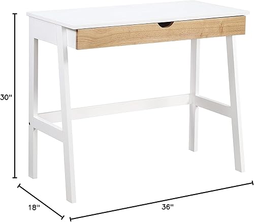 Miniatura 2 de Olive & Opie Hilton Escritorio, Blanco y Natural