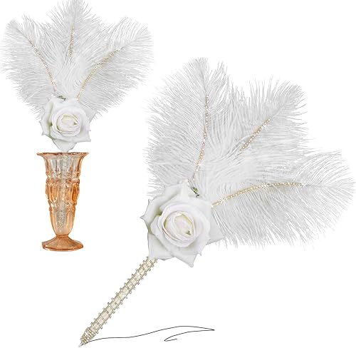 CROWN GUIDE Bolígrafo de plumas de tinta para libro de invitados de boda, bolígrafo de plumas de rosa antiguo, bolígrafos suaves y esponjosos,