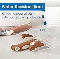 Vista 4 de Spartan Industrial - Bolsas de polietileno de plástico transparente con cierre de cremallera de 9 x 12 pulgadas (500 unidades) de 4 mil de grosor