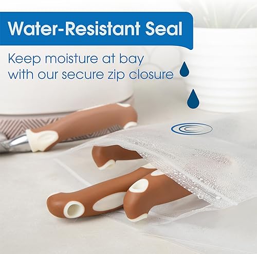 Miniatura 4 de Spartan Industrial - 200 unidades - Bolsas de polietileno con cierre de cremallera de plástico transparente grueso de 3 x 4 pulgadas (4 mil