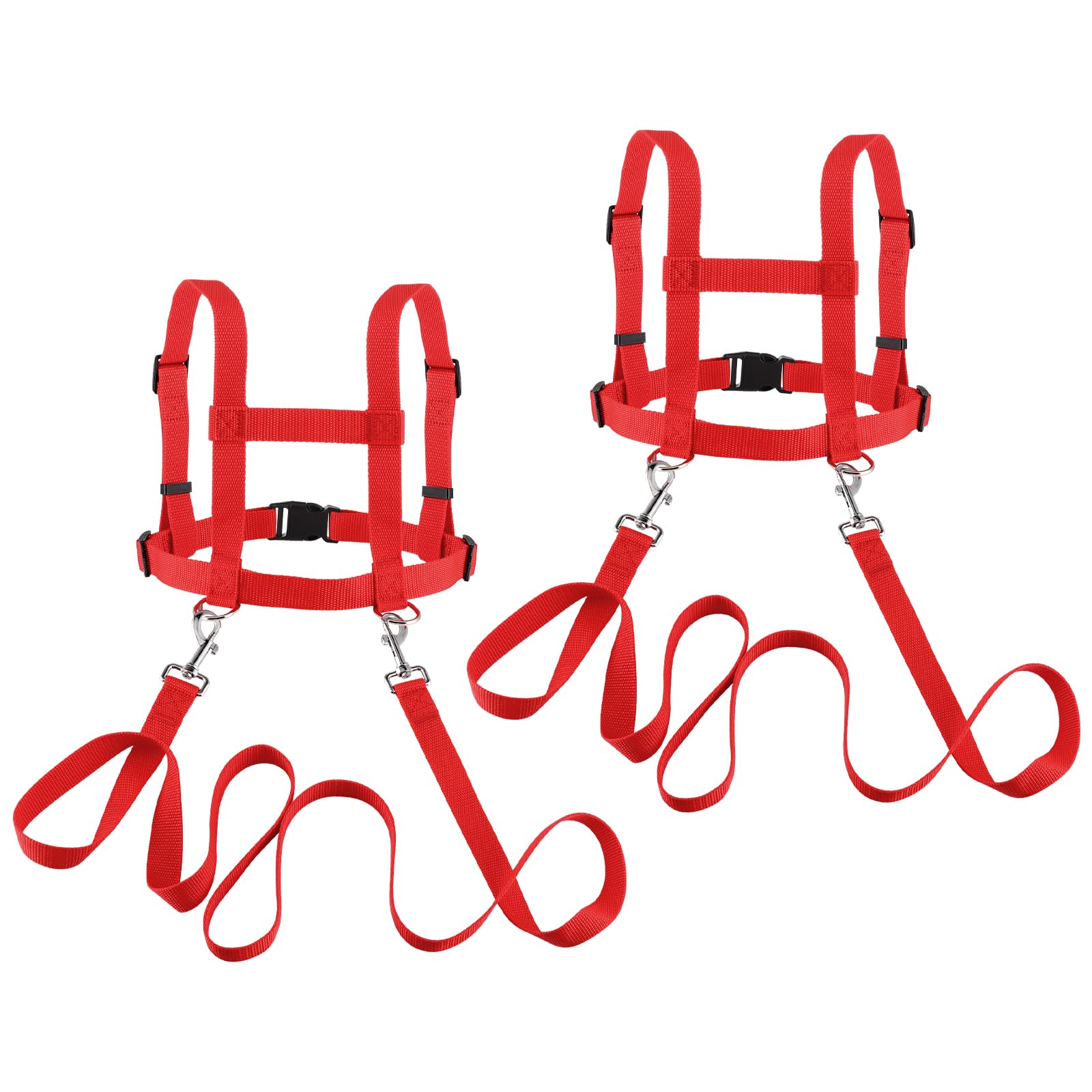 2x Pferdeleine Für Kinder - Verstellbares Spielgeschirr Mit 2m Leine, Für Rollenspiele & Bewegung