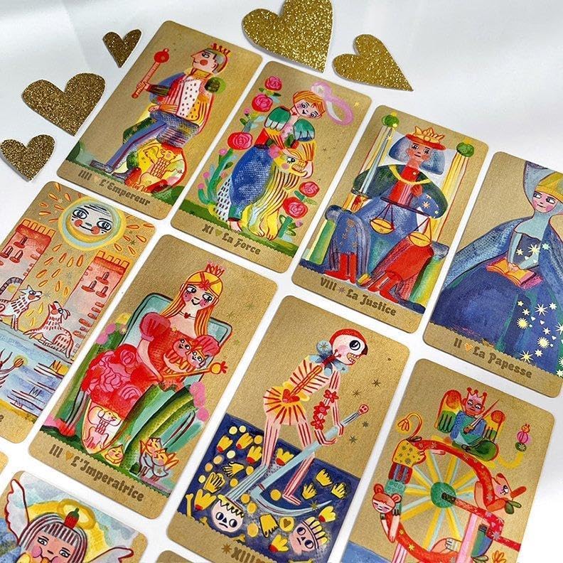正規品タロットカードきらきらした明るく可愛いデッキピップスピーク