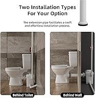 Vista 5 de Inodoro ascendente de 600W con bomba de MF, altura estándar y ahorro de espacio y sistema de inodoro triturador estable, 3 entradas de agua