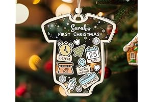 CleveFit Baby's First Christmas Ornament 2024: Capture Holiday Memories