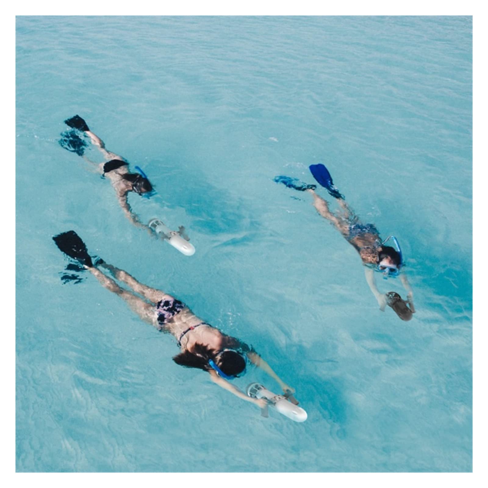 Scooter subacqueo Propulsore Subacqueo A Braccio con Una Sola Mano, Propulsore Subacqueo Portatile for Immersioni Subacquee per Le Immersioni subacquee e Lo Snorkeling(Noir,Long Double)