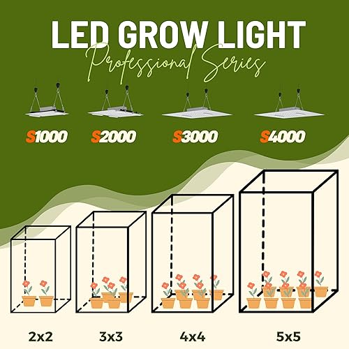 Miniatura 3 de S1000 LED crece luz de espectro completo luz de planta para invernadero interior crece tienda de cultivo semilla arranque vegetal floración brote