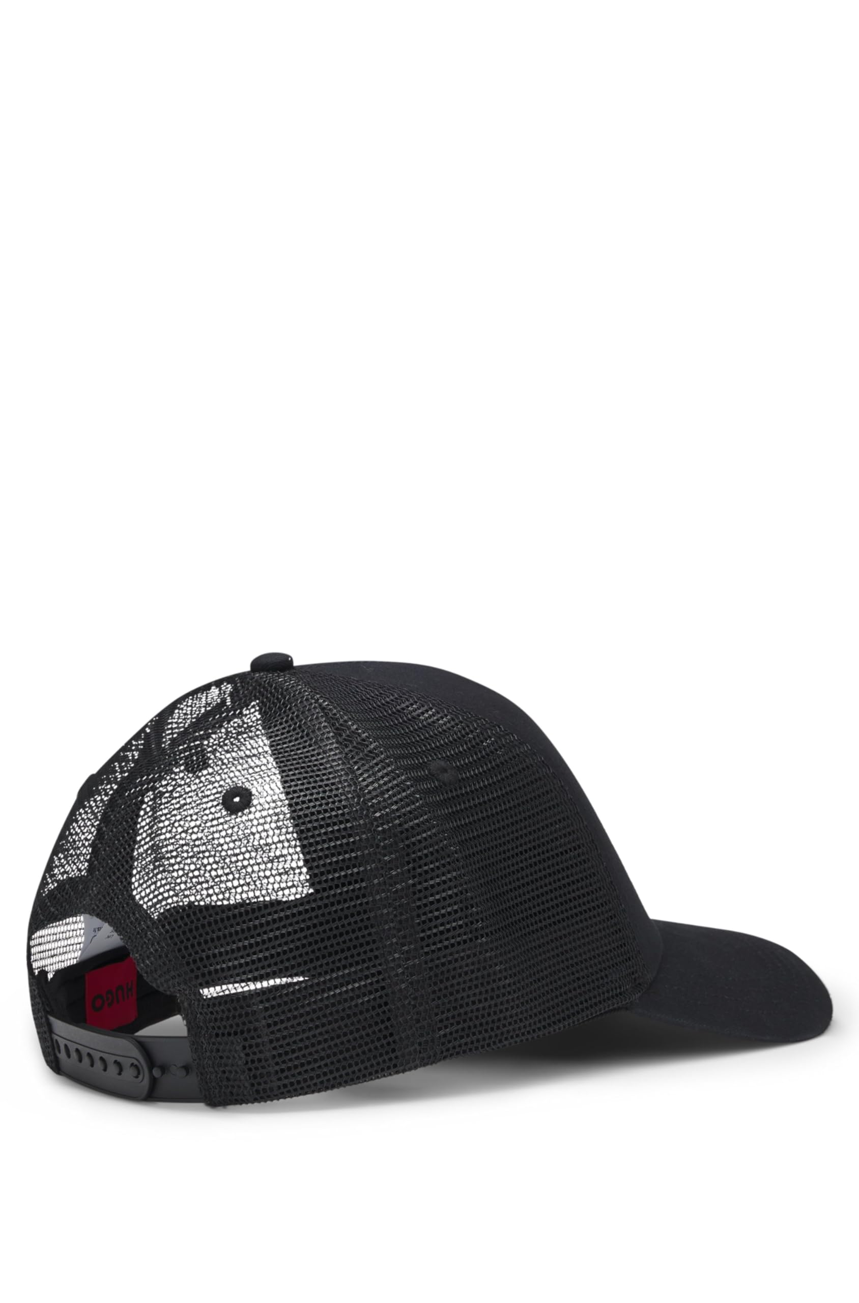 HUGO Herren Marsel-Trucker Cap aus Baumwoll-Twill mit Mesh-Einsätzen