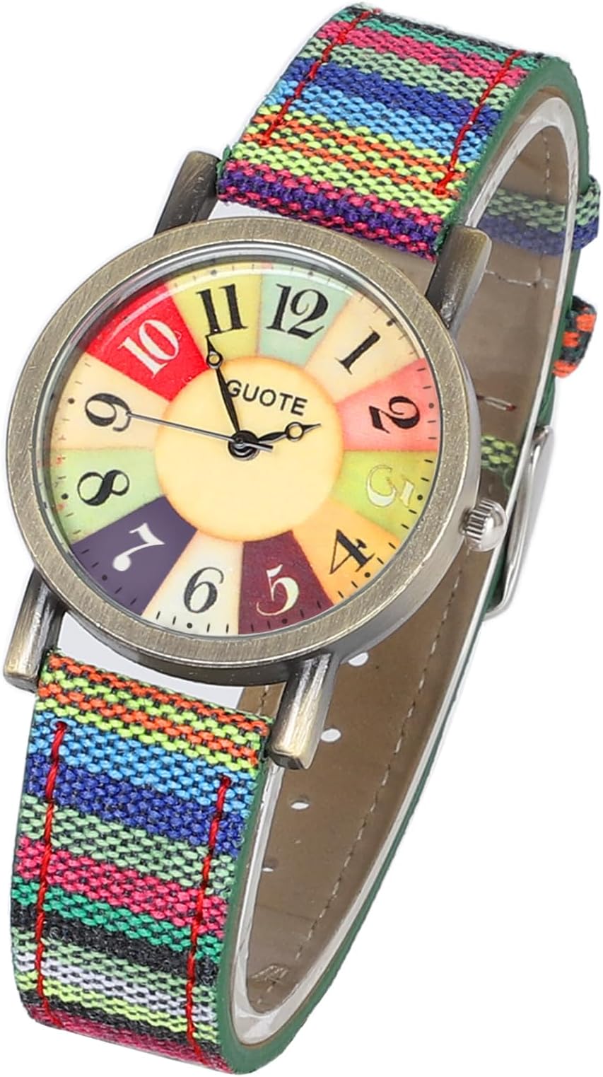 LUKYBIRDS Multi Color Rainbow Watches