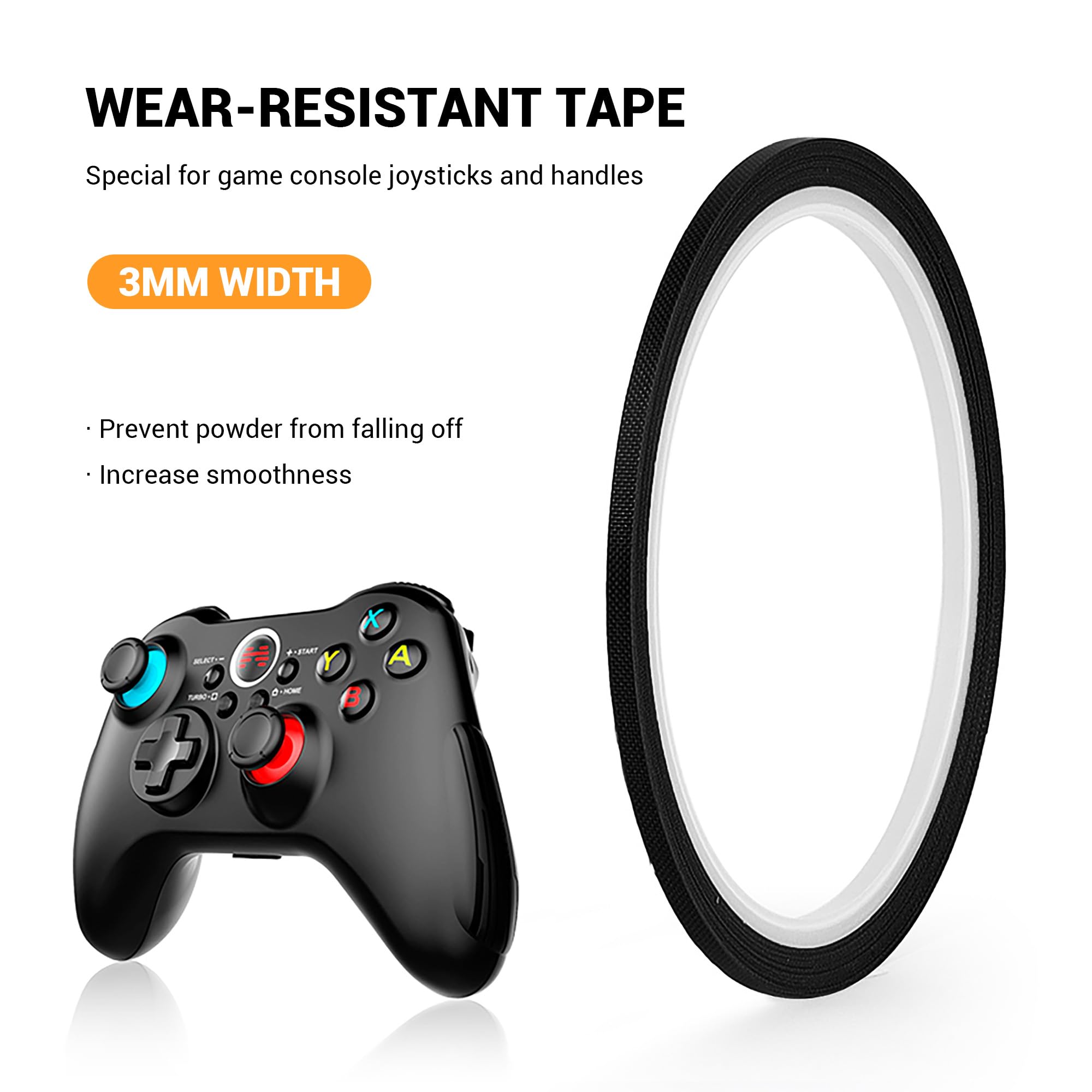 YIMATEECO Protection pour joystick de 10 m - Compatible avec Steam Deck/PS Portal/PS5/PS4/Xbox/ROG Ally/Legion Go/8 BitDo Joystick - Noir