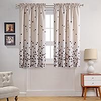 Vista 22 de Seville Farmhouse - Cortina de ducha moderna con estampado de rayas de poliéster, color amarillo, impermeable, cortina de baño, pequeña, 54 pulgadas