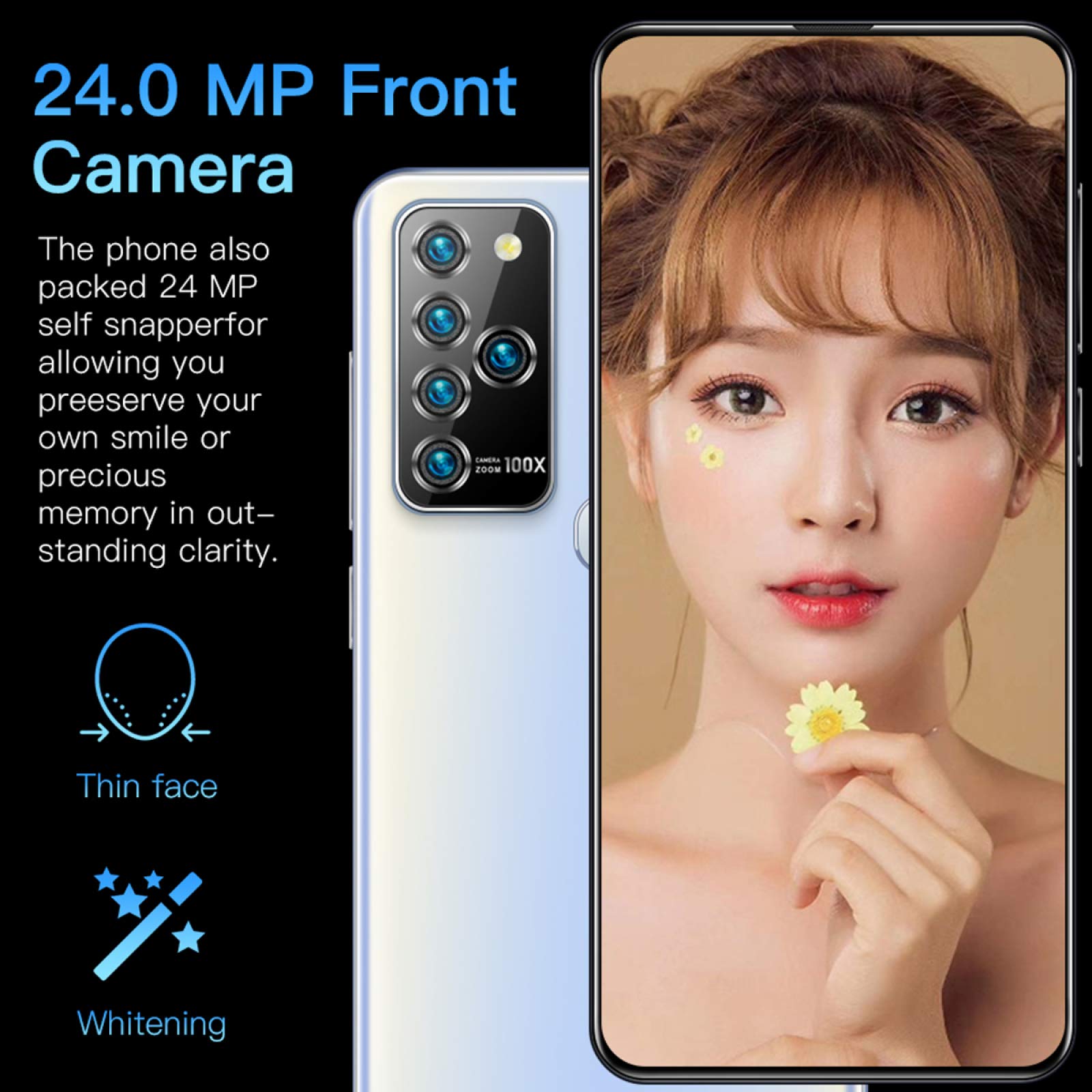 Amazon | Note25U 16GB / 128GB Sim Freeスマートフォン、7.2インチFHD