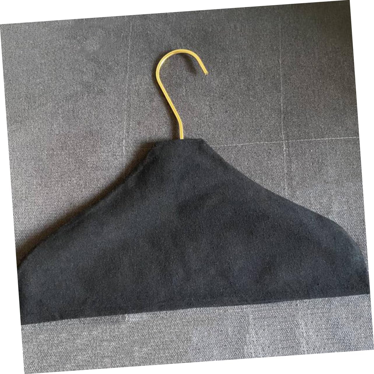GLEAVI 3Pcs Washable Hanger Covers Slip Protective Cloth Sleeve for Closet Garment Hangers for Blouses Dresses and Coats Beige