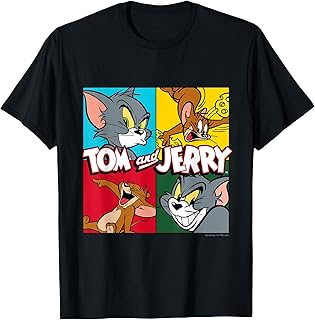 Tom and Jerry Four Squares T-Shirt - Buy now