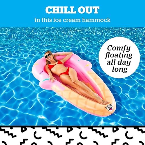 Miniatura 2 de BigMouth Inc. Large Funny Inflatable Raft, Guarded Sides & Headrest, 6 ft Long Heavy Duty Pool Float