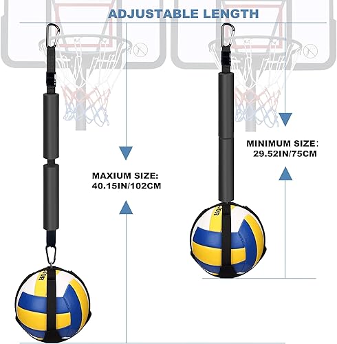 Miniatura 4 de MISSEIAR Entrenador de púas de voleibol, equipo de entrenamiento de voleibol, práctica de picos en solitario para principiantes y profesionales