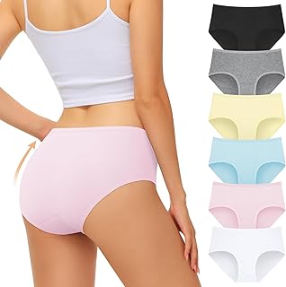 Sponsored You’re seeing this ad based on the product’s relevance to your search query.Learn more about this advertisement FALARY Women's Underwear Pack of 6, Cotton Breathable Medium Waist Hipster Briefs, Comfortable and Soft Underwear for Women