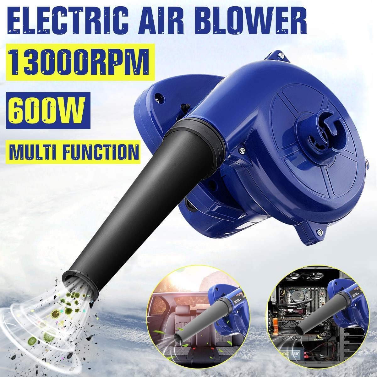 Soffiatore,Aspirafoglie 600W fai da te Vacuum Cleaner Computer Electric Industrial Air Blower Dust Blowing polvere Computer collettore di polveri Air Blower 220V vuoto