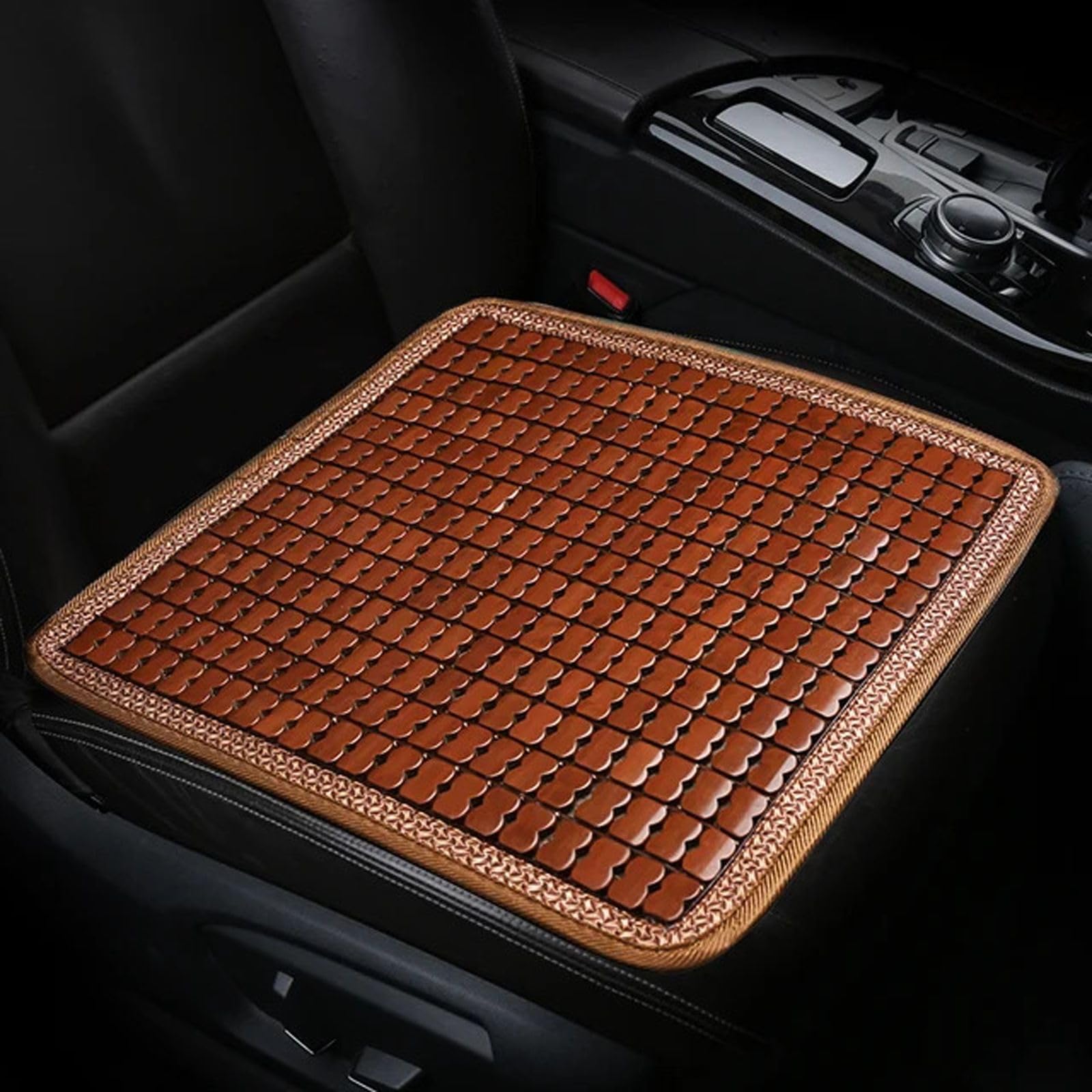 Cuscino del Sedile in bambù Suitbale Fresco e Traspirante, Sottile e Resistente per Auto 、 Casa 、 Ufficio