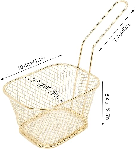 Miniatura 3 de Cesta de acero inoxidable para freidora, colador para papas fritas, colador de alimentos, herramientas de cocina, 4 cestas para papas fritas fritas