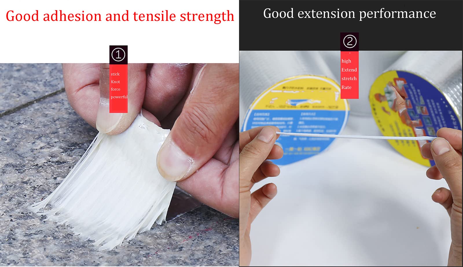Cinta de butilo, 3.2" WX 16.4/32.8'L, Cubierta De Escotilla Exterior Intermitente Cinta Reparación Impermeable A Prueba Fugas for Tubería/Metal/toldo RV/Fuga Techo/Barco, 5m