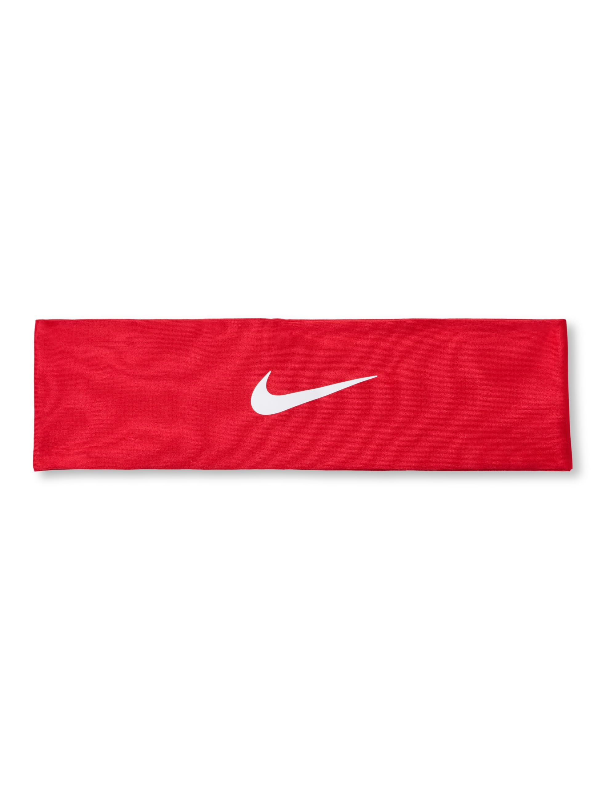 Nike Men's Dri-Fit Fury Classic Headband, Running, Fitness, Training, Sports Hairband, Sweat-Wicking, University Red/White/White, One Size