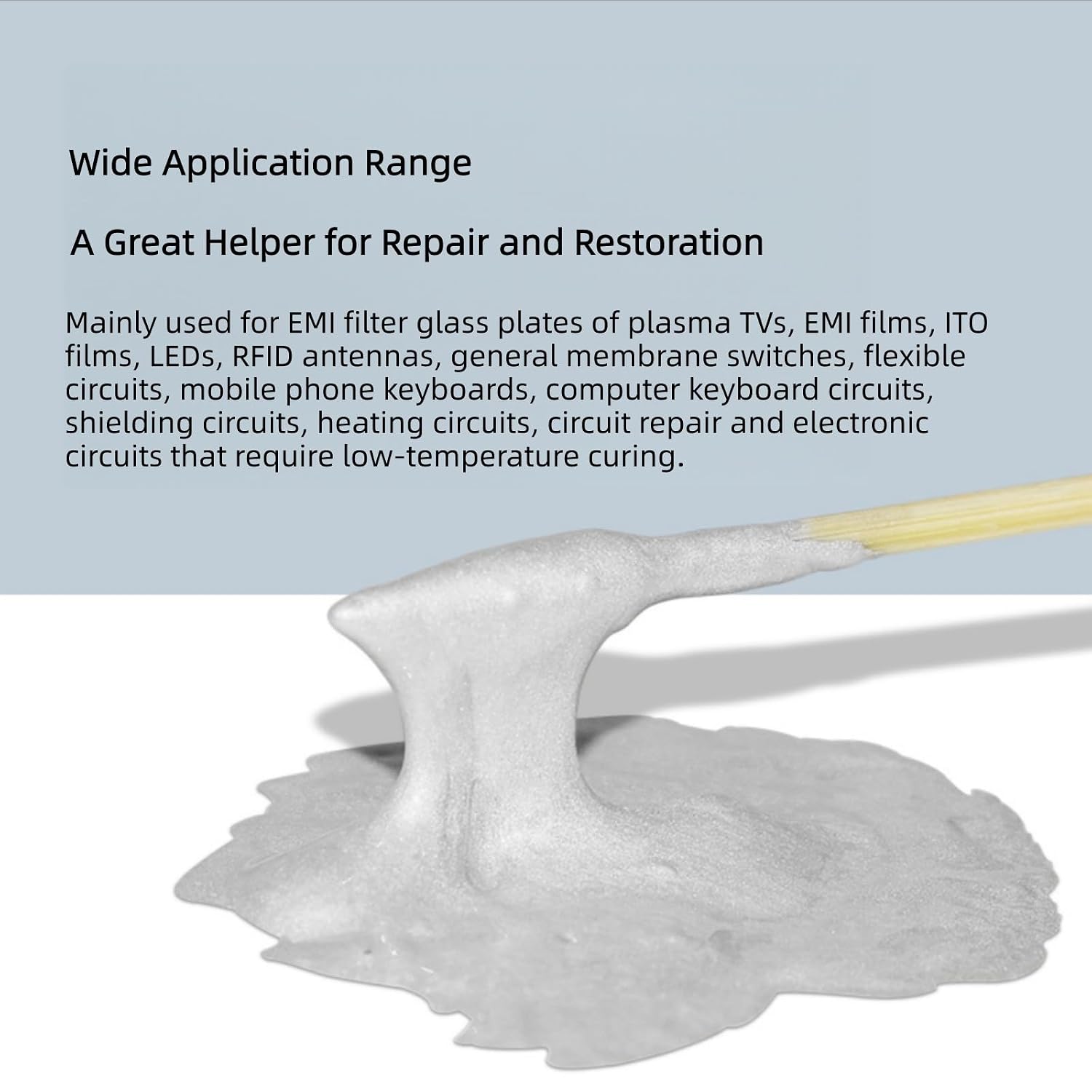 [2026 Upgrade] Silver Conductive Paste, Paint Wire Glue Pen for Repairing or Constructing Conductive Circuits in Electronic Devices (0.3ml).