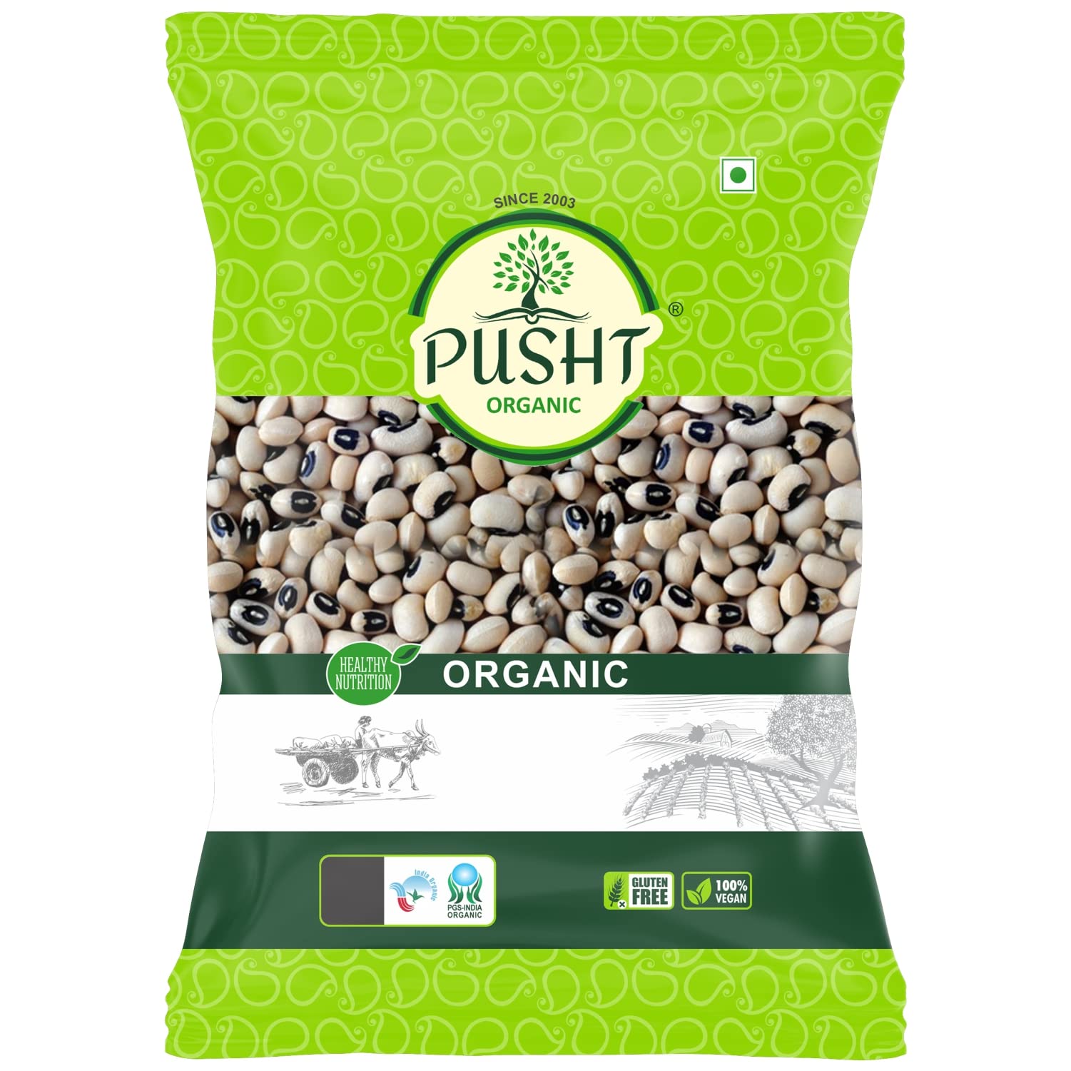 Pusht Organic Lobia/Black Eyed Beans/Cowpea, 1Kg (B08BLKHHFY) Amazon Price History, Amazon Price Tracker