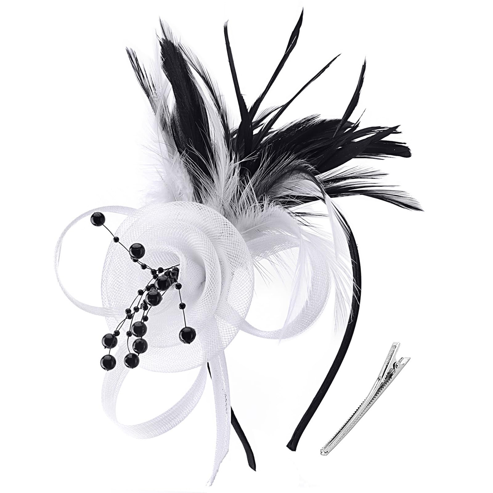 DRESHOW Fascinators Hats for Women Tea Party Fascinator Hats