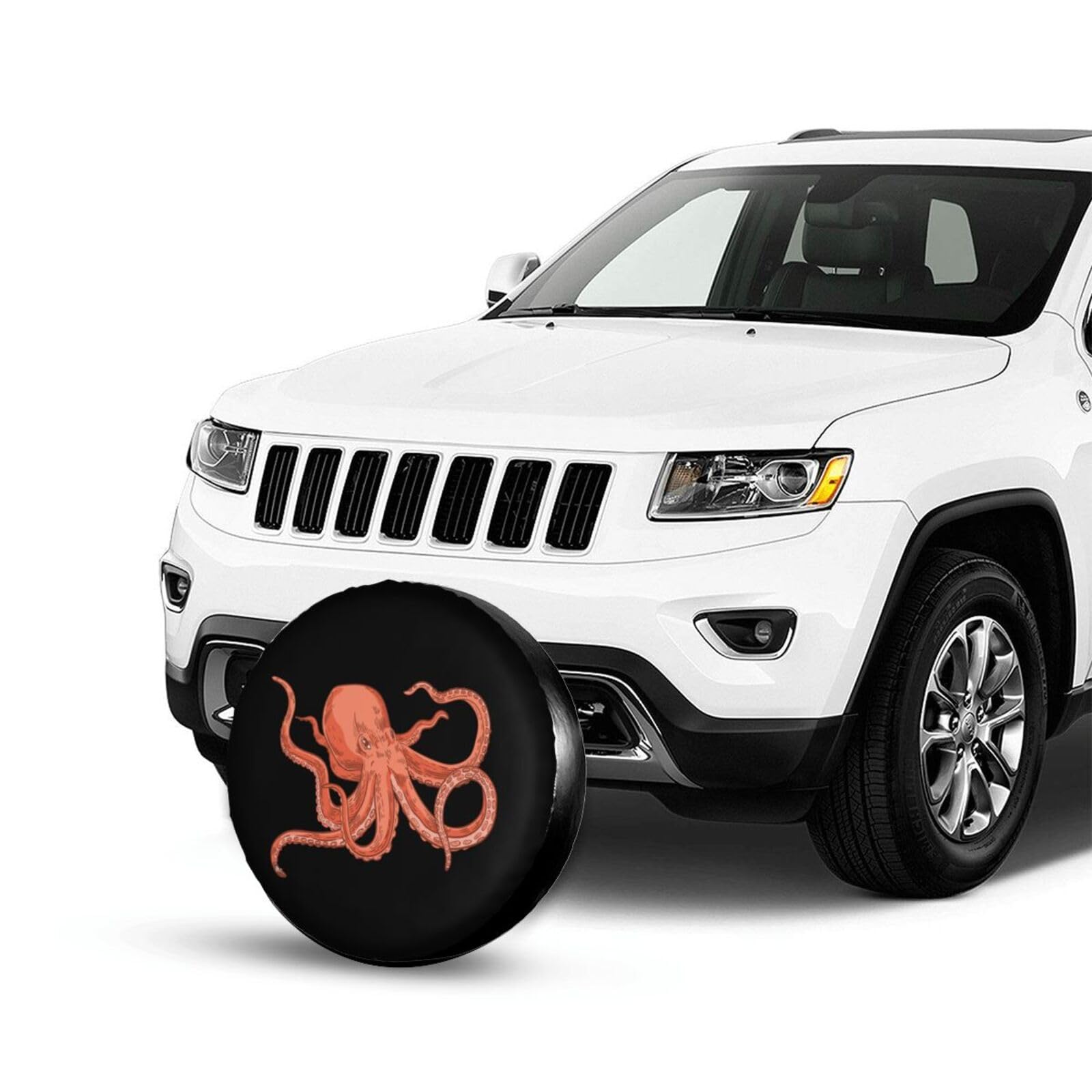 Tentacles Octopus Spare Tire Cover - Dust & Waterproof 16 Inch Wheel Protector For Trailers, RVs, SUVs & Trucks - View #6