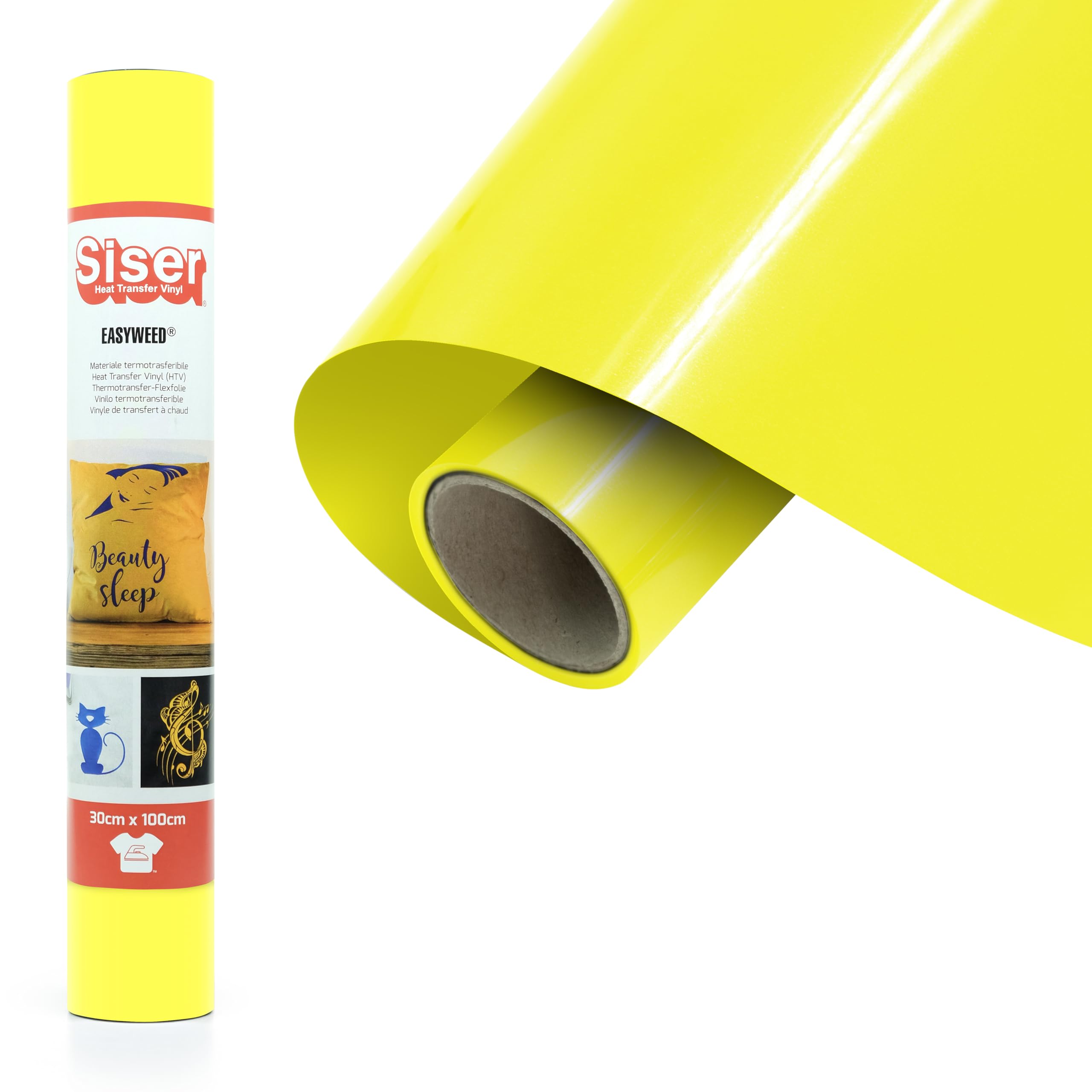 Siser® EasyWeed® Lemon Yellow 30cm x 1m Heat Transfer Vinyl Personalised
