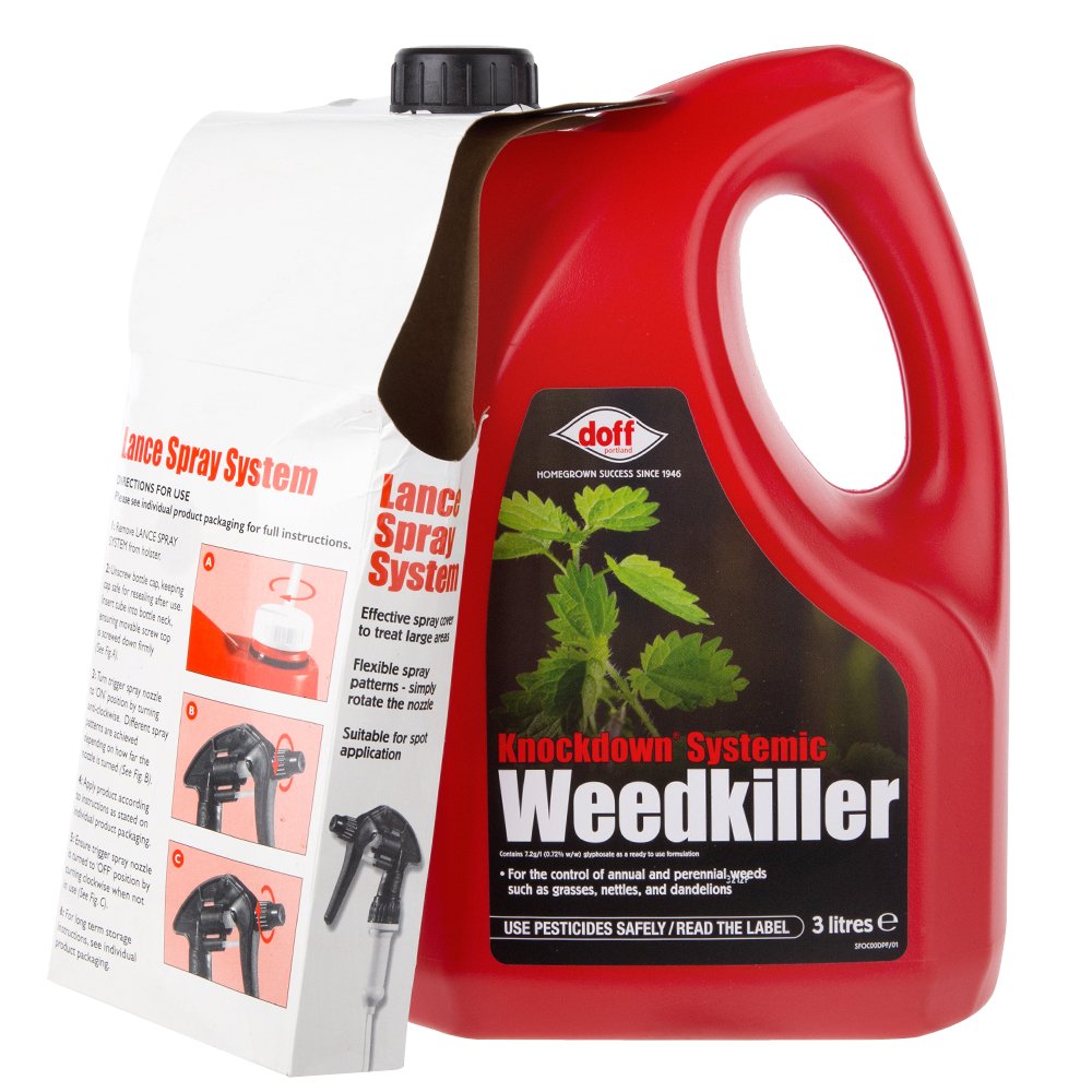 Doff DOFFOC00 Glyphosate Weed Killer RTU 3 Litre