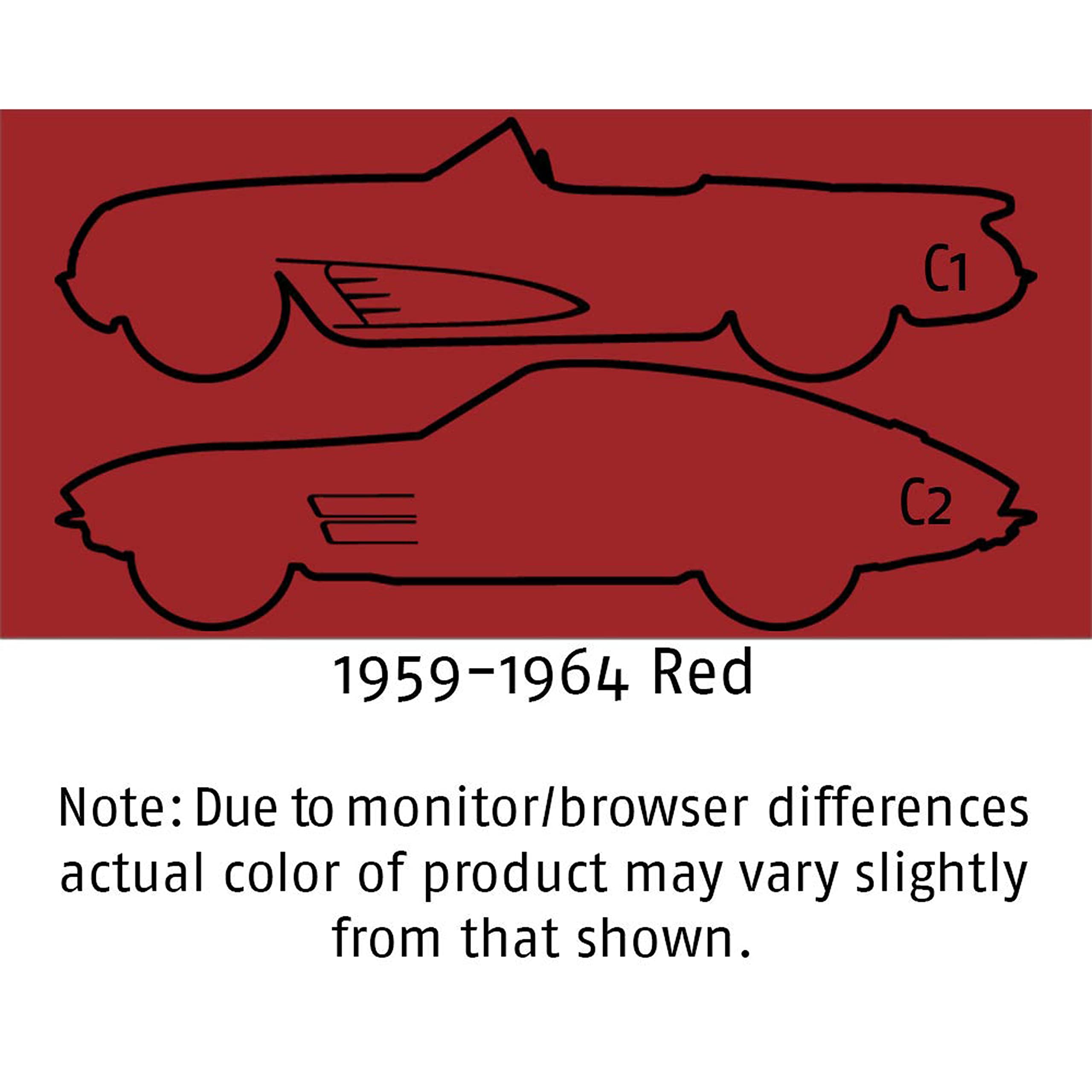 1959–1964 Corvette Red Interior Color Coat – 12oz Aerosol