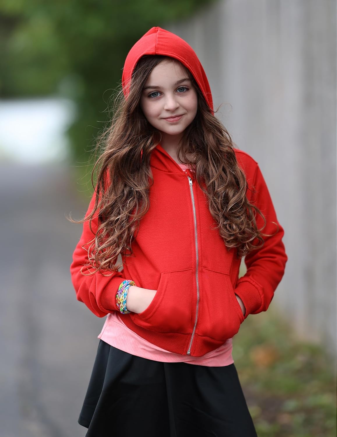 Arshiner Girls Zip Up Hoodies Cropped Full-Zip Hoodie Kids Casual Sweatshirt Spring Fall Jackets with Pockets - Image 9