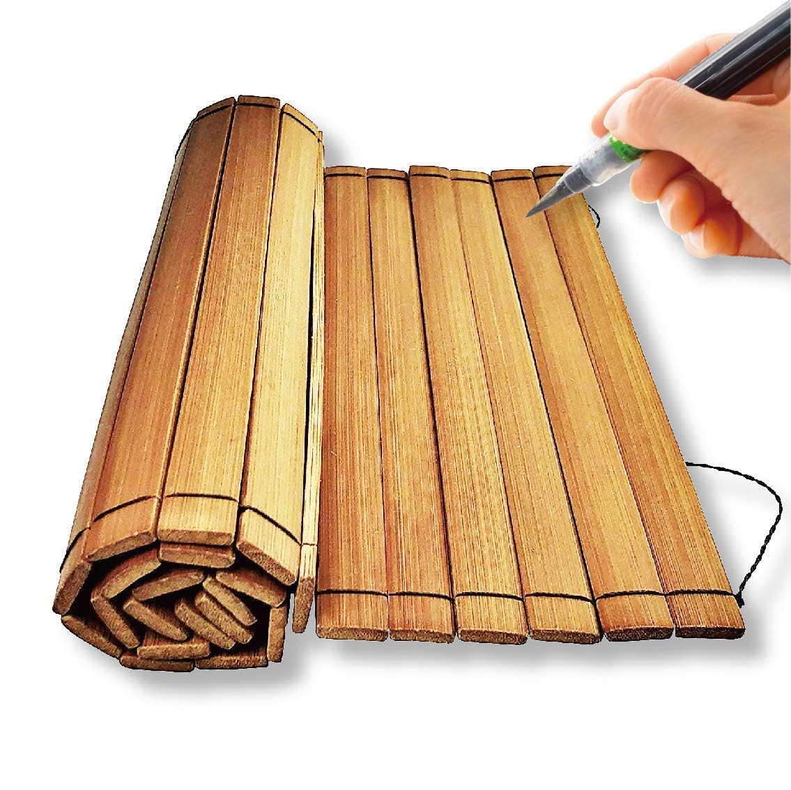 Amazon.co.jp: 【書いて消せる竹簡】2本に増量 オリジナル兵法書を作