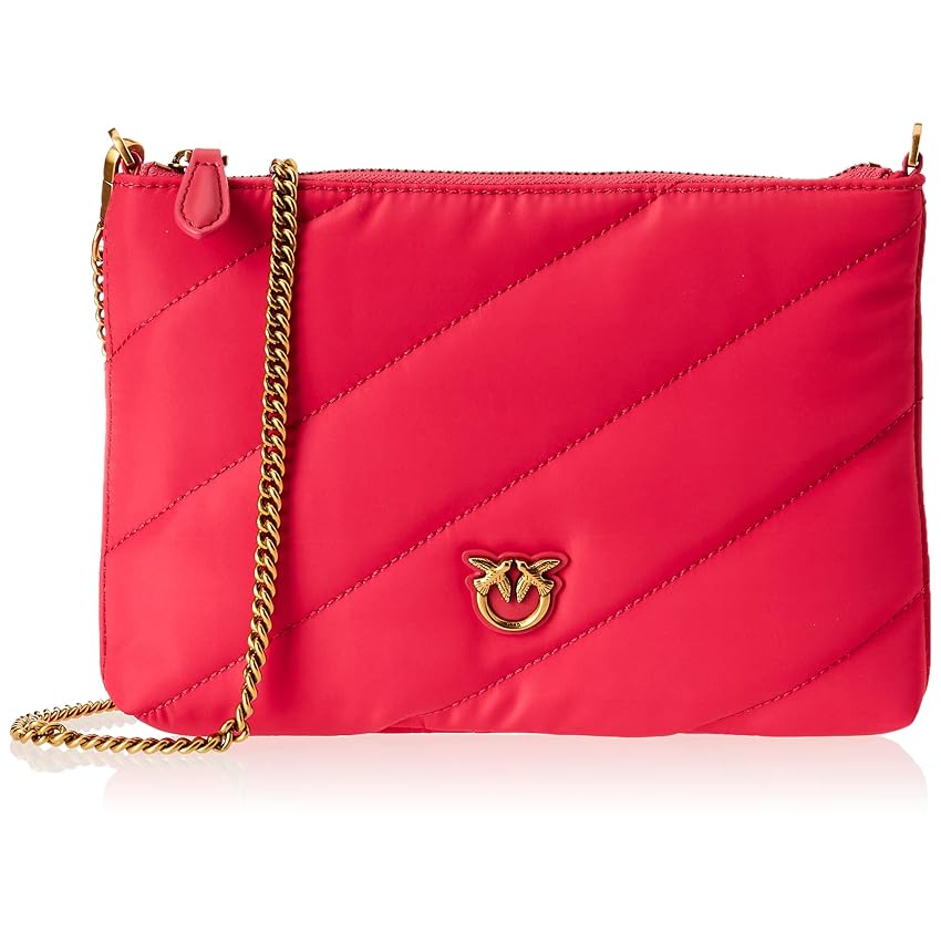 Immagine del prodotto Pinko Flat Pouch Recycled Nylon, Borsa Donna, N17Q_Pink Antique Gold, Lunghezza 24cm