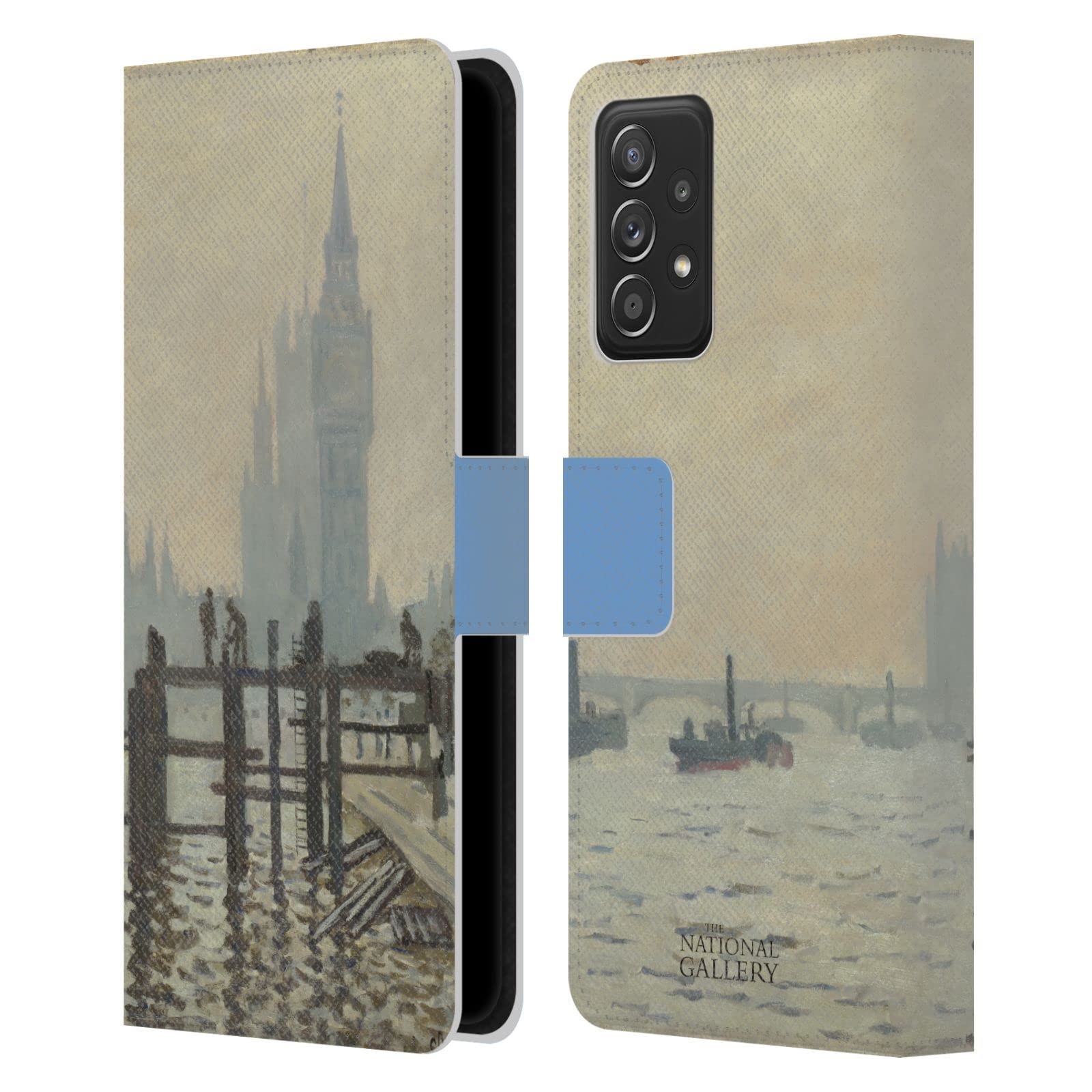 Funda libro Samsung Galaxy A52 cuero imán tarjetero carcasa National Gallery Monet 7
