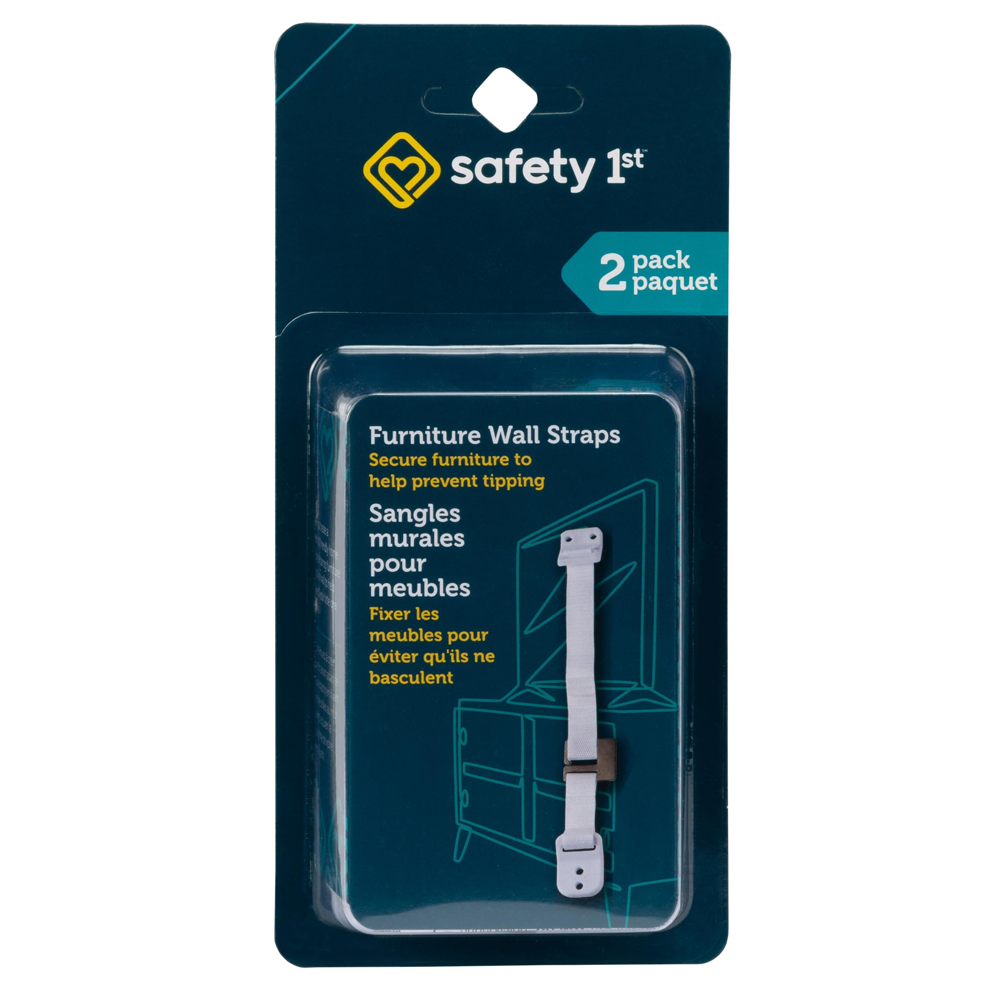 Safety 1st Furniture Wall Straps 4 Pack