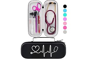 Stethoscope Case for 3M Littmann Classic III, Lightweight II S.E, MDF Acoustica Deluxe Stethoscopes