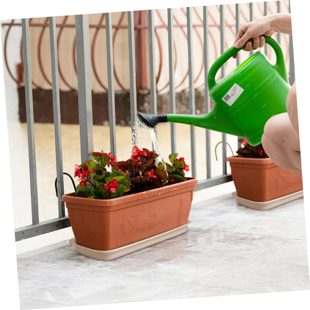 POPETPOP 16 Piezas Bandeja De Maceta Bandeja De Agua De La Maceta Plato De Platos De Plantas Platillos para Macetas Platillo para Plantas En Macetas Bandeja De Planta Cuadrada El Plastico