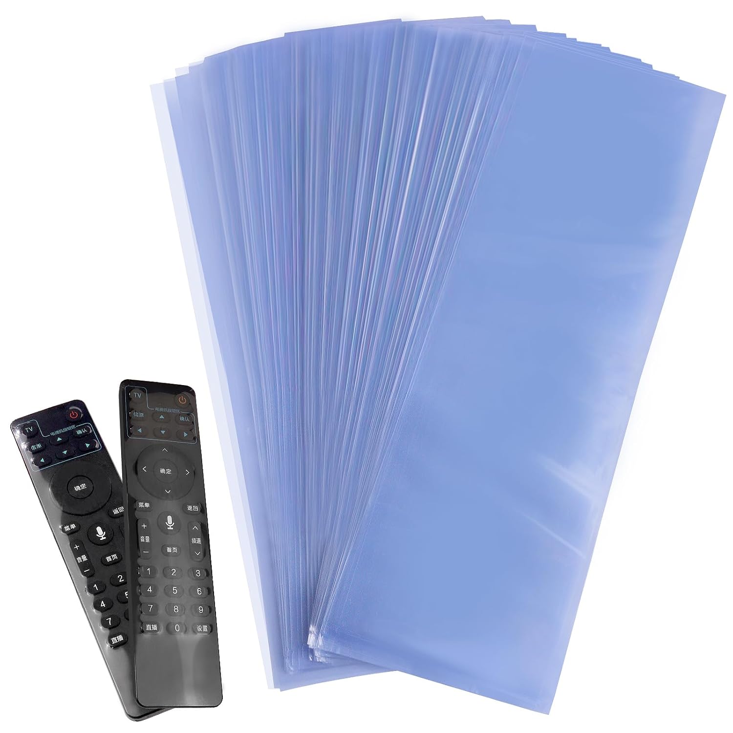 Remote Control Cover 3x10 Inches 100pcs Remote Shrink Wrap Bags Protector