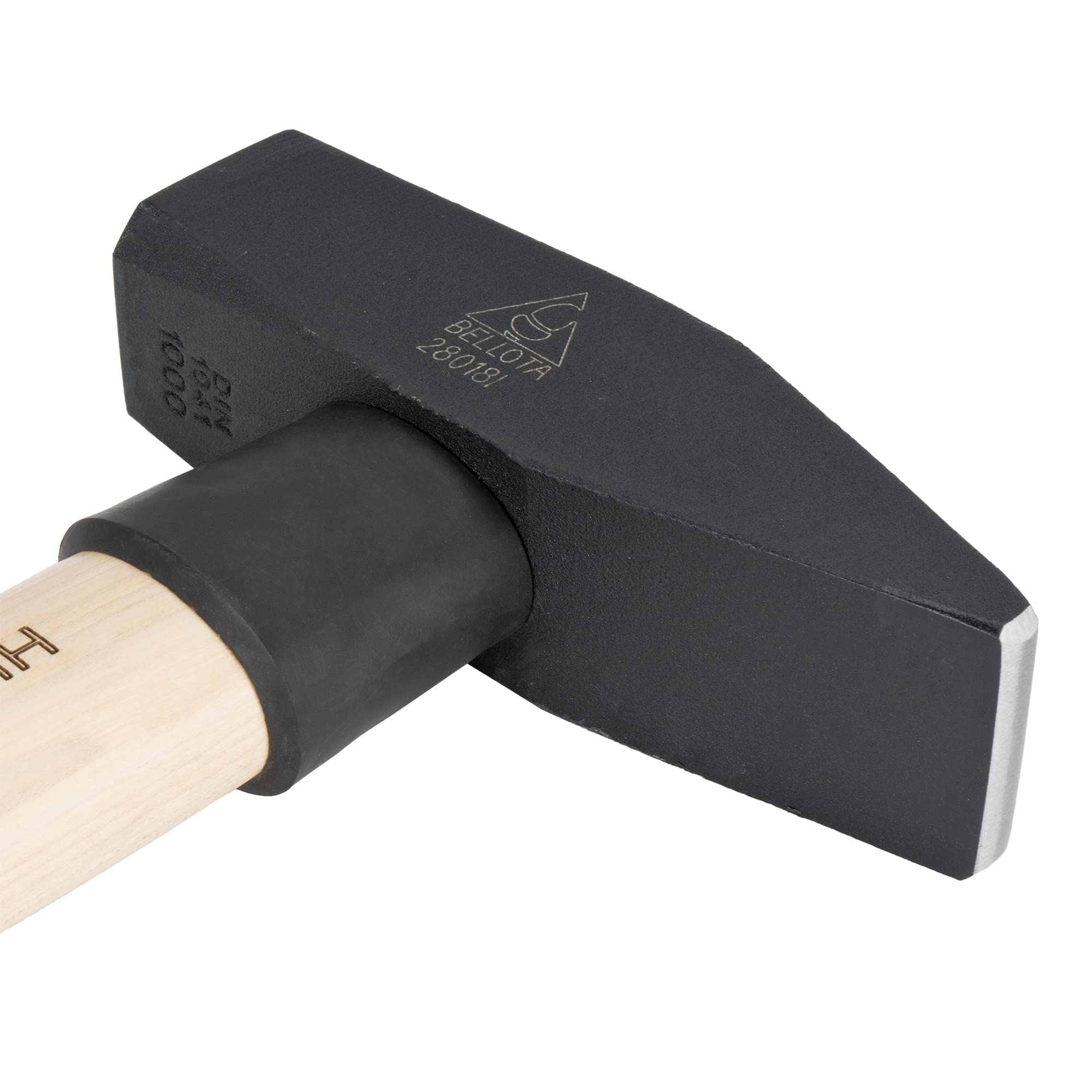 Bellota 28018I - Martillo Alemán con Cabeza de Acero Forjado, Mango de Madera de Hickory y Cuña Metálica en la Unión