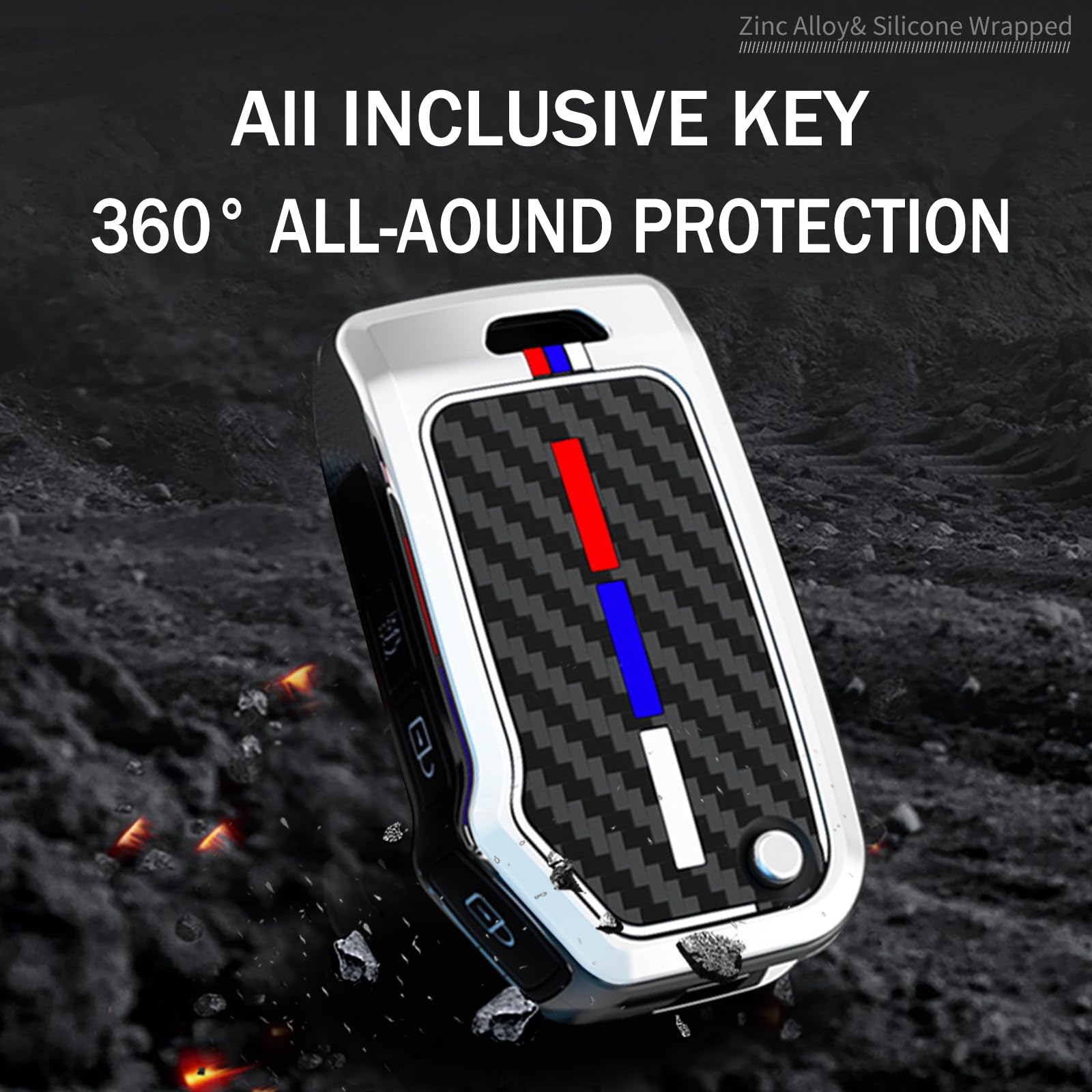 Funda Para Llave KIA - Aleación De Zinc Y Silicona, Compatible Con Soul, Sportage, Niro, Seltos Y Más (2019-2024)