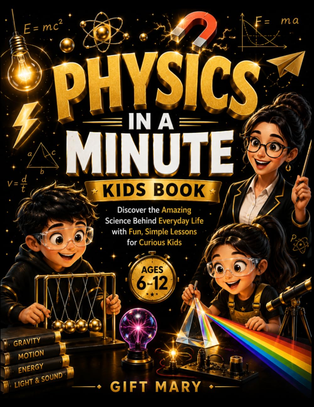 Physics in a minute: Discover the Amazing Science Behind Everyday Life with Fun, Simple Lessons for Curious Kids