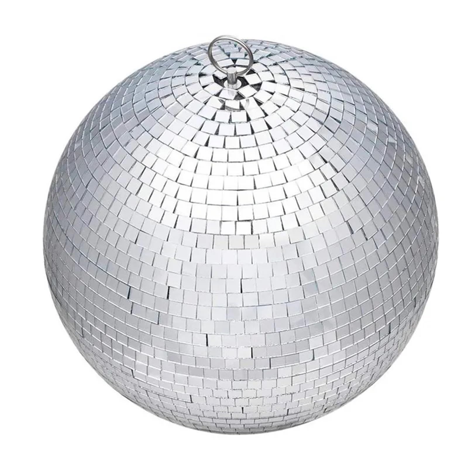 Dekoracja imprezowa lustrzanej kuli dyskotekowej, Obrotowa lustrzana kula dyskotekowa srebrna o średnicy 10-25 cm do dekoracji imprezowych(Diameter 20cm 7.87in)