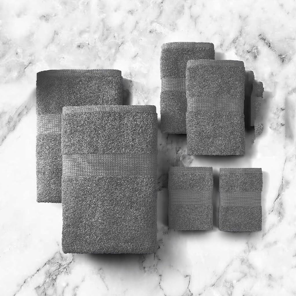 Bathroom Bath Towel Set Cotton 6 Piece Towel Set